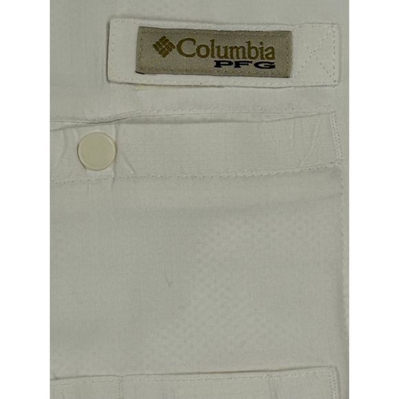 Columbia PFG Men’s Short Sleeve Fishing Shirt – XXL – White - Picture 5 of 6